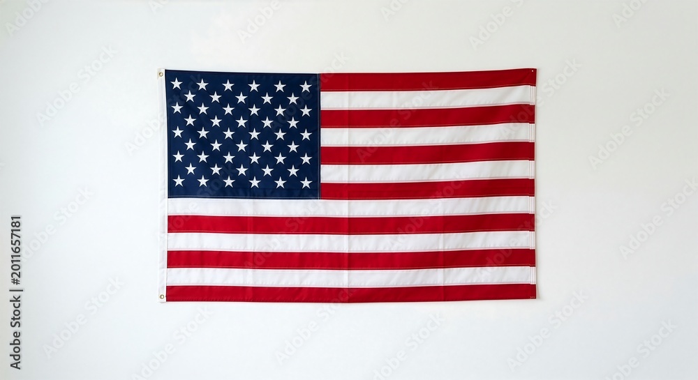 Obraz premium Minimal USA Independence Day Concept with American Flag – Clean Patriotic Background
