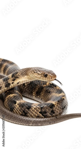 Majestic King Cobra Illustration with Realistic Scale Texture