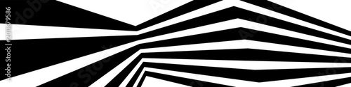 Bilde på lerret Dynamic curve lines 3d dimensional effect
