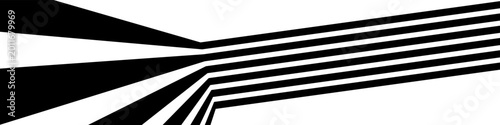Billede på lærred Dynamic curve lines 3d dimensional effect