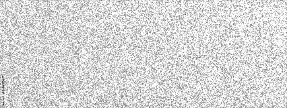 Fototapeta premium Grainy faded texture with black dot noise and paper degrade. Soft grain vector gradient with silver glitter for presentation. Abstract texture with diffused dust and mist in a dissolve blur effect.