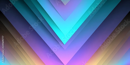 futuristic geometric abstract background with vibrant neon colors for technology and design concepts