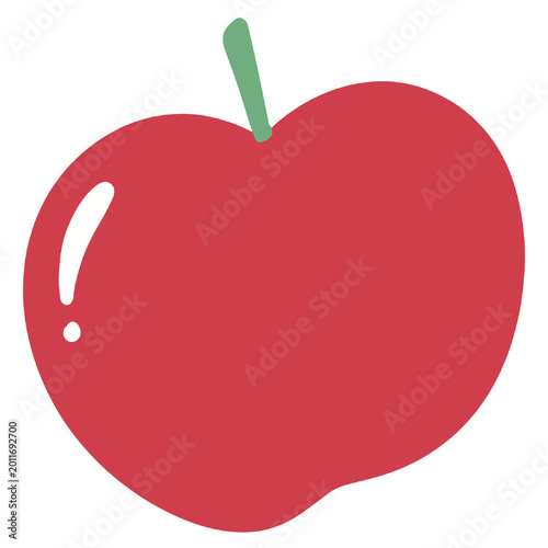Red apple illustration