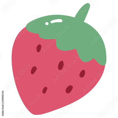 Strawberry fruit illustration
