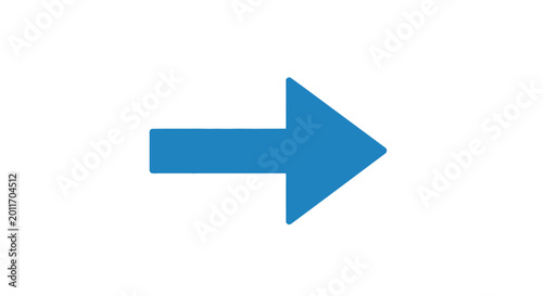Blue arrow pointing right on a clean white background Free Download Blue arrow pointing right on a clean white background - GFXLoad