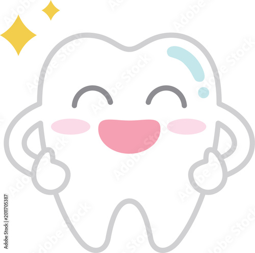 かわいい歯のキャラクター