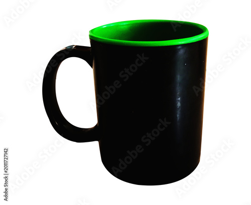 Ceramic Two Tone Coffee Mug Minimal Drinkware Object