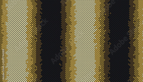 Gold and black striped pattern with knit texture seamless design