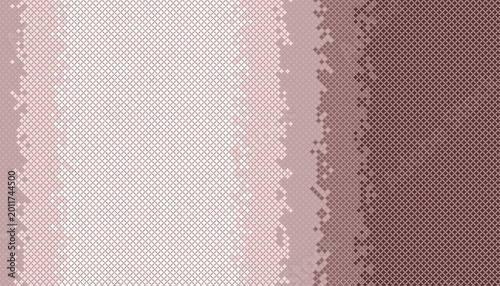 Gradient pattern with geometric shapes in shades of pink brown