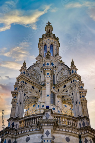 Fotografie The Chateau de Chambord, in the Centre-Val de Loire region, is one of the most recognizable châteaus in the world due to its French Renaissance architecture