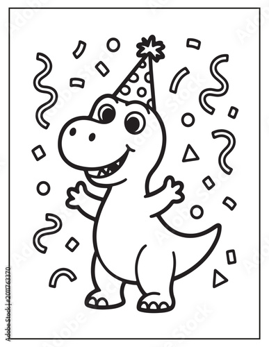 cute dinosaur coloring pages 