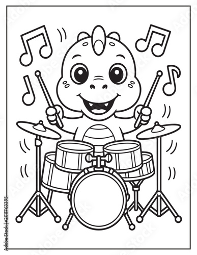 cute dinosaur coloring pages 