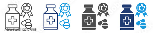 Photos efficacy multi purpose icon set