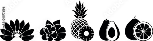 Photos Fruit logo. Isolated fruit on white background