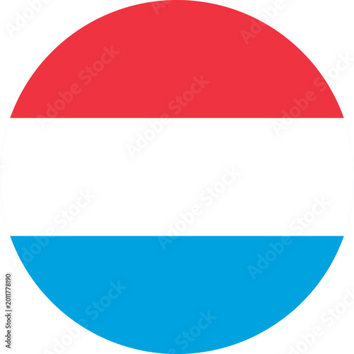 Free Download Luxembourg circle flag. Luxembourg flag vector. Luxembourg flag on white background - GFXLoad