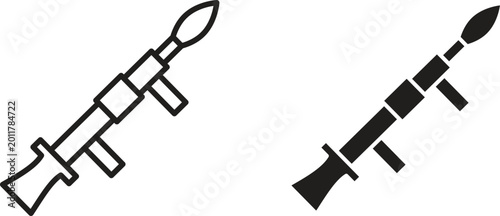 Картината върху платно Grenade Launcher icon for social media, app, and web design