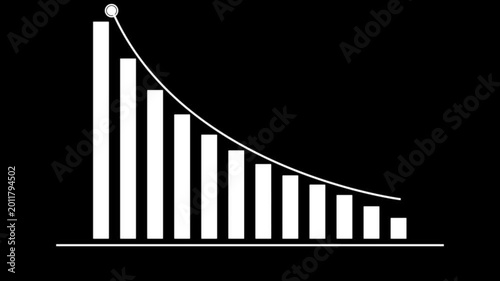 Grow chart business concept. colorful growth graph diagrams showing increasing profits.