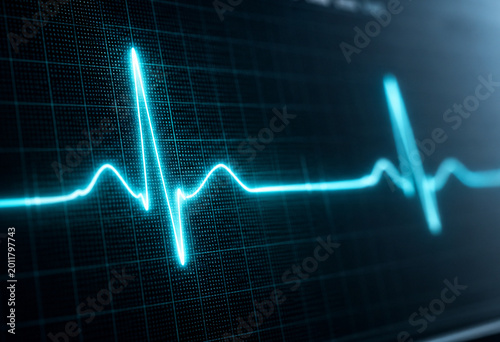 Canvastavla heart beat on monitor
