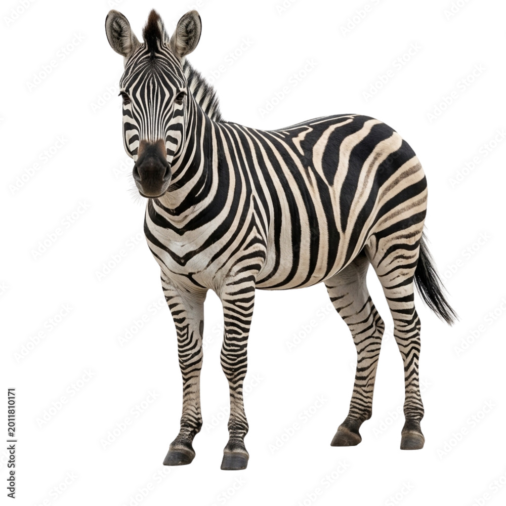 Fototapeta premium zebra in center image..