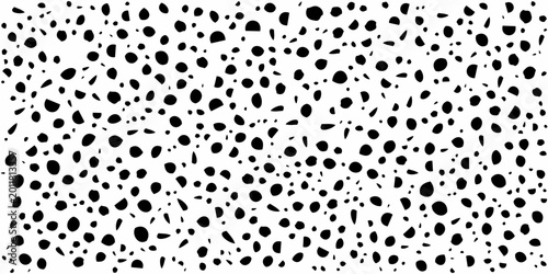 Tableau sur toile Seamless vector hand drawn irregular tiny polka dot pattern