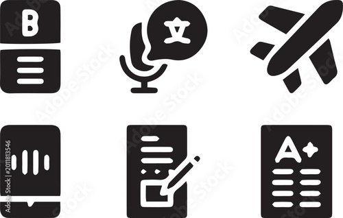 set of icons