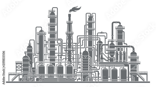 oil refinery plant