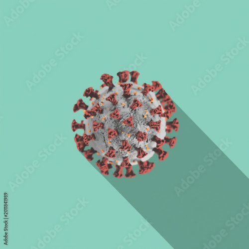 virus infectious disease in 3D render medical artwork