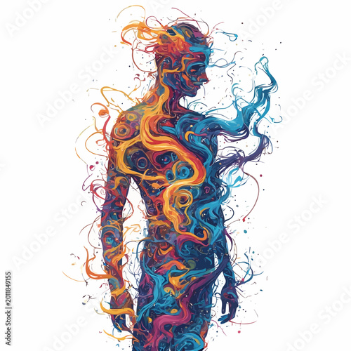 Abstract Human Body Design Very Cool