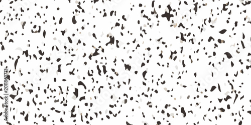 Tableau sur toile Abstract spotted dots, a captivating display of unique shapes on a stark backdrop