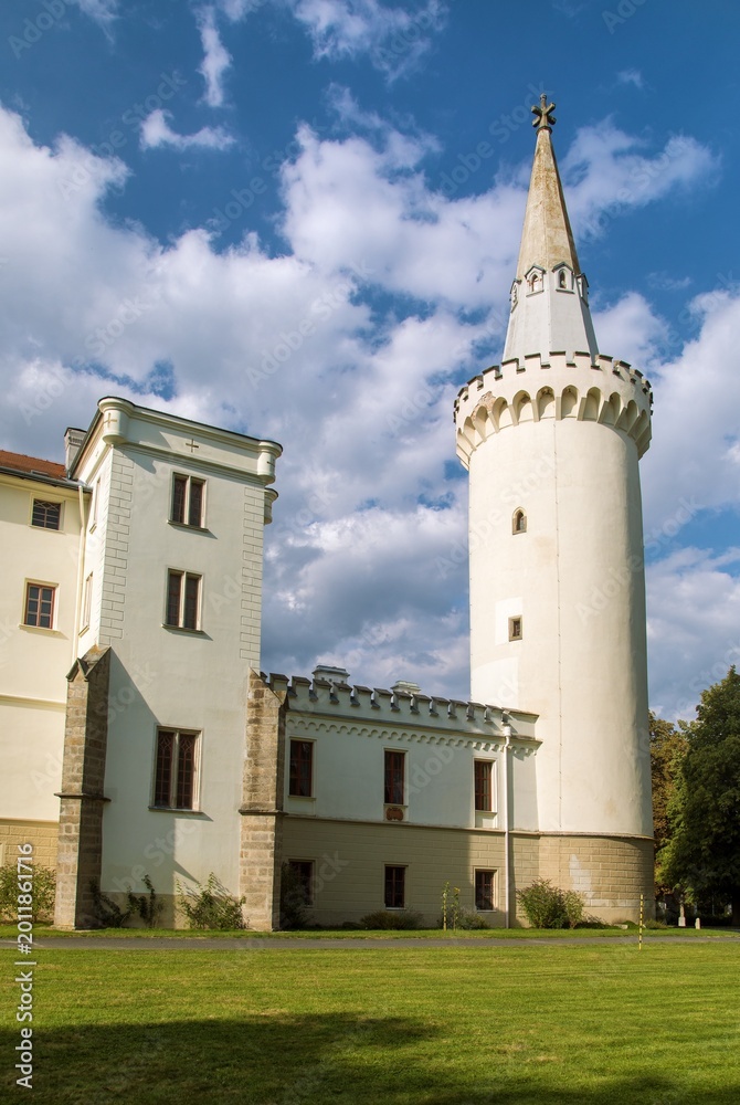 Obraz premium Neo-Gothic Bor Castle, Bohemia, Czech Republic