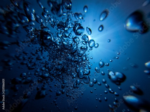 blue water drops