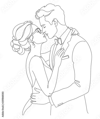 A black line art drawing of a mother and daughter or mother and son silhouette illustration showcasing a woman and child as a loving family cartoon sketch