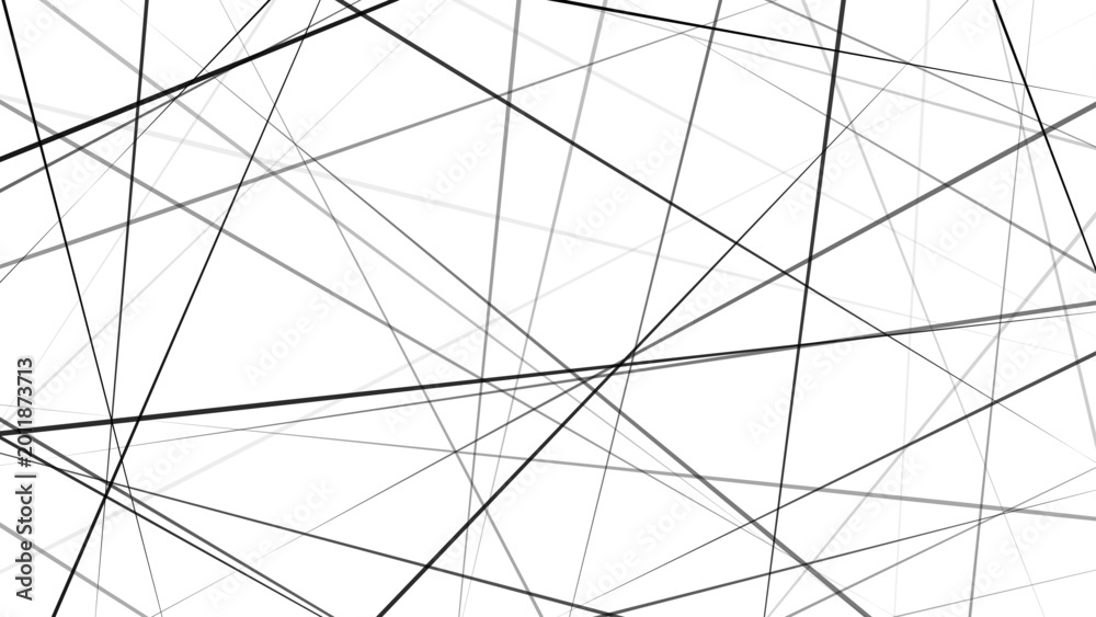 Obraz premium Horizontal template with chaotic lines. Simple vector illustration. 