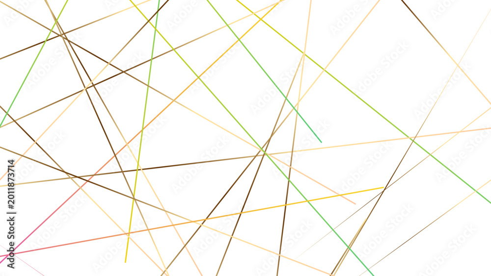 Obraz premium Abstract asymmetric background with chaotic diagonal straight lines. Multicolor linear stripe texture creating a dynamic, random pattern.