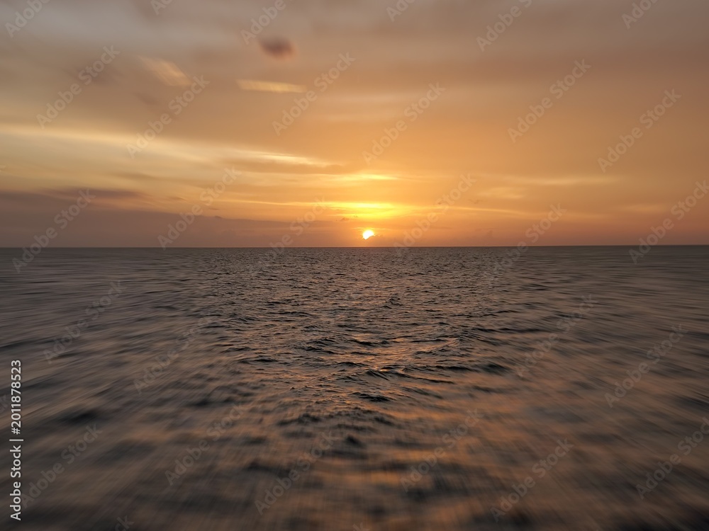 Fototapeta premium sunset on the beach