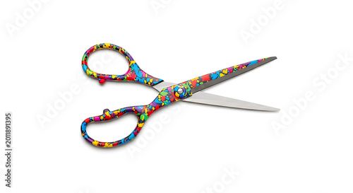 Colorful geometric wireframe glasses with rainbow gradient lenses, floating in air eyeglasses
