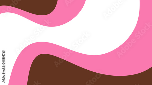 Canvastavla Sweet melting chocolate and pink strawberry icing glaze background