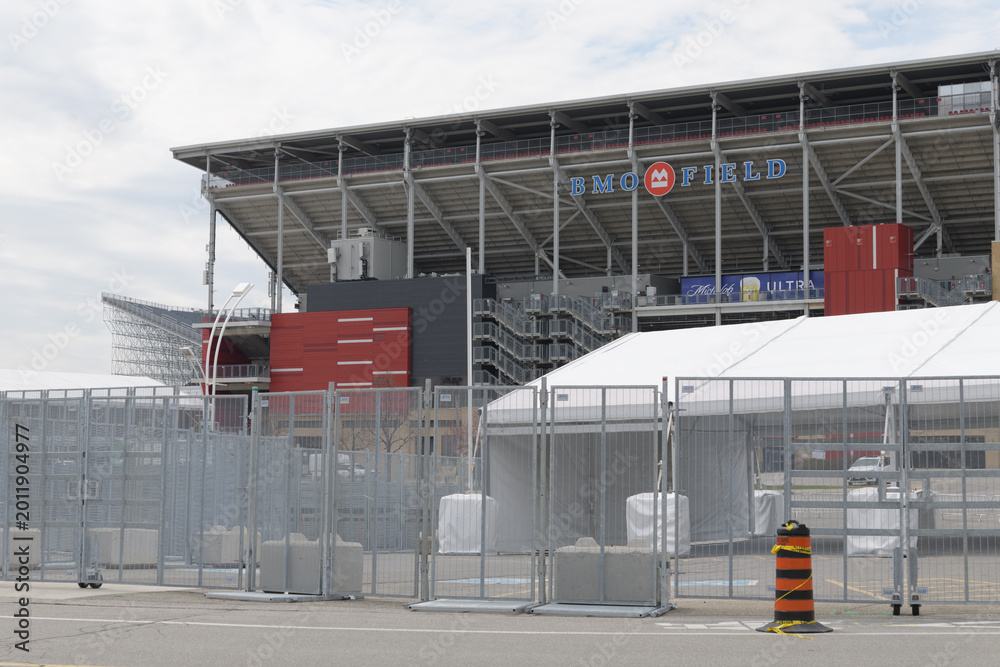 Naklejka premium east elevation of BMO Field, Exhibition Place, Toronto