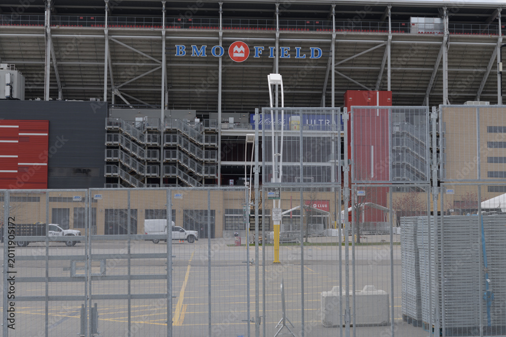 Naklejka premium east elevation of BMO Field, Exhibition Place, Toronto