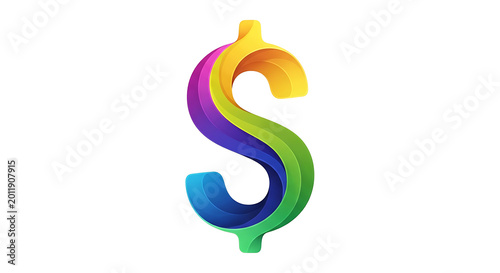Vibrant multicolored number 8 in a playful, looping style eight colorful rainbow