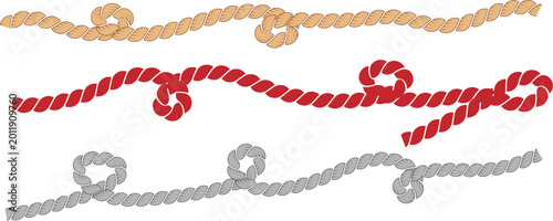 Canvas-taulu Wavy rope curve set
