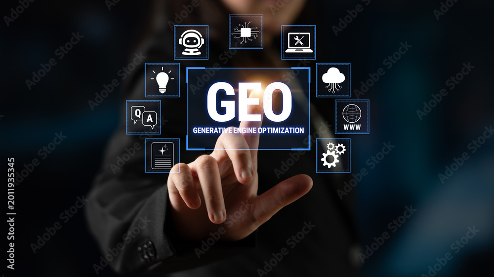 Fototapeta premium Business Professional Engaging with Innovative Technology Concepts in a Modern Digital Environment for Search Engine Optimization Strategies Fluxor.