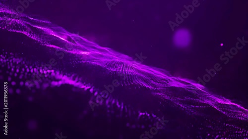 Purple particle flow