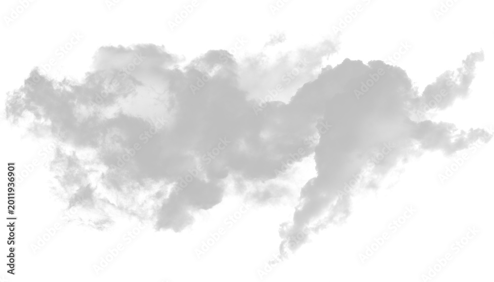 Fototapeta premium Abstract White Cloud Overlay PNG with Soft Smoke Fog Transparent Background