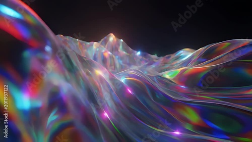 Abstract hologram flow