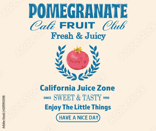 Tableau sur toile Summer food poster design
