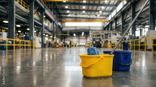 Professional cleaning services for industrial premises and manufacturing facilities.