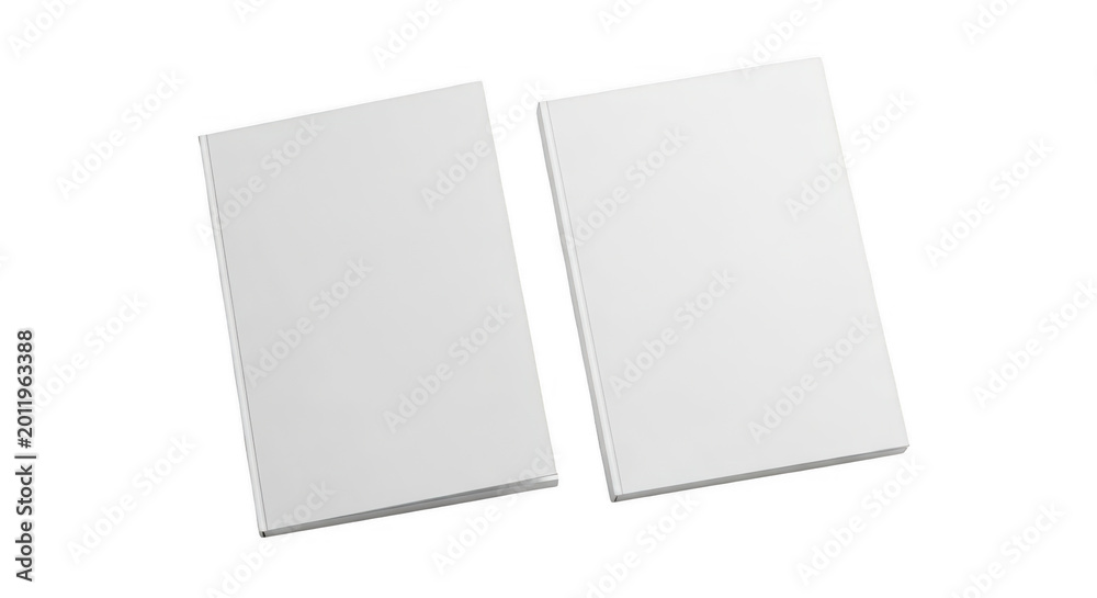 Fototapeta premium Three white paper cubes on a surface isolated on transparent background,png