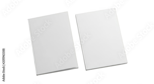 Three white paper cubes on a surface isolated on transparent background,png