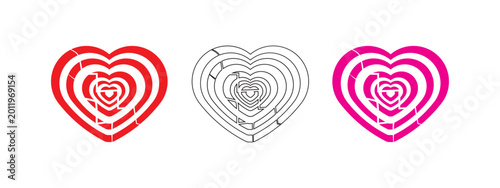 Tablou pe pânză Broken heart icon
